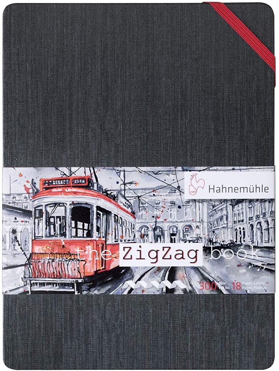 Aquarellbuch mit braunem Papier