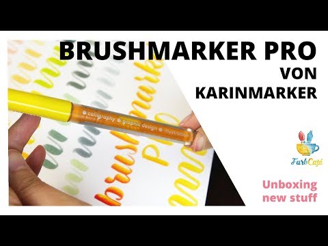 Brushmarker Pro von Karinmarker [Unboxing] 60er-Box | FarbCafé