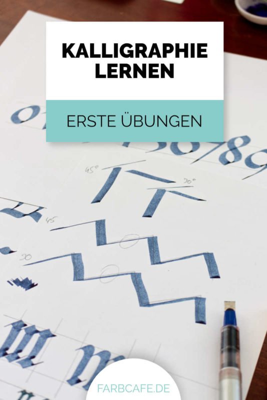 Die ersten Übungen bei der Kalligraphie sollten dazu dienen, dir deine Materialien vertraut zu machen.