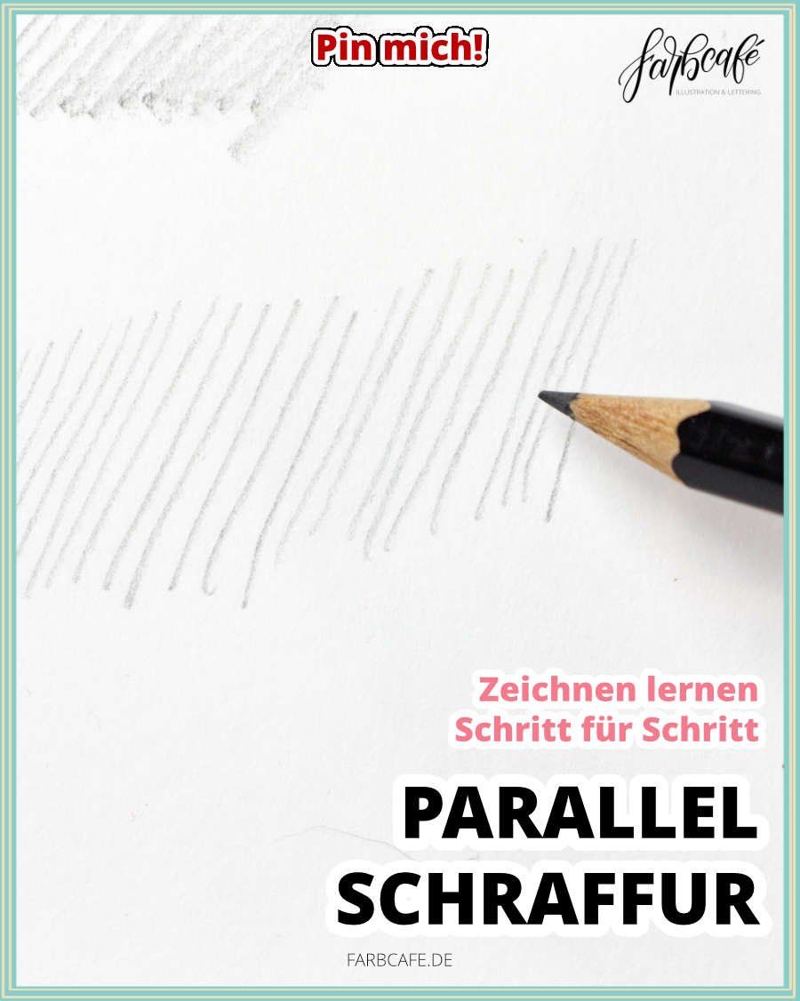 017-Zeichnen lernen Parallel schraffieren - FarbCafe