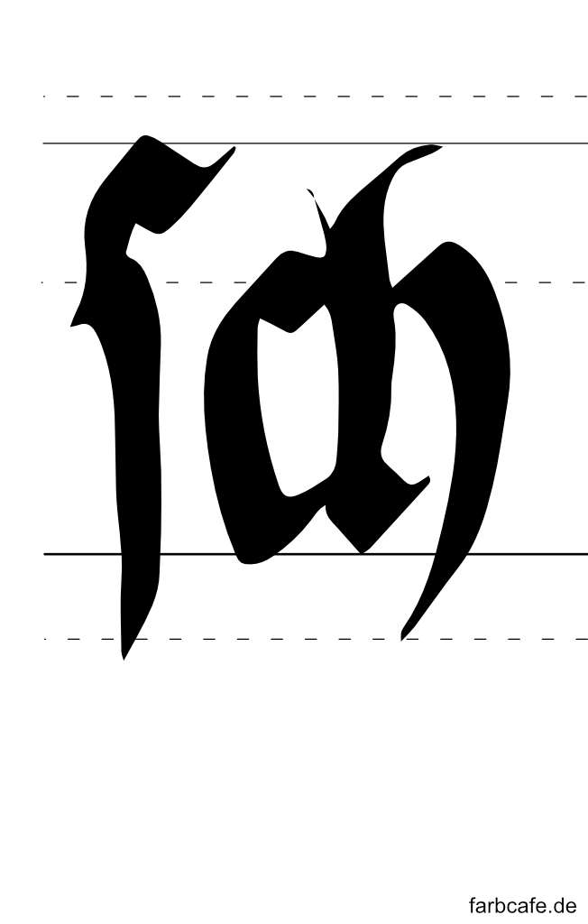 sch in der Frakturschrift