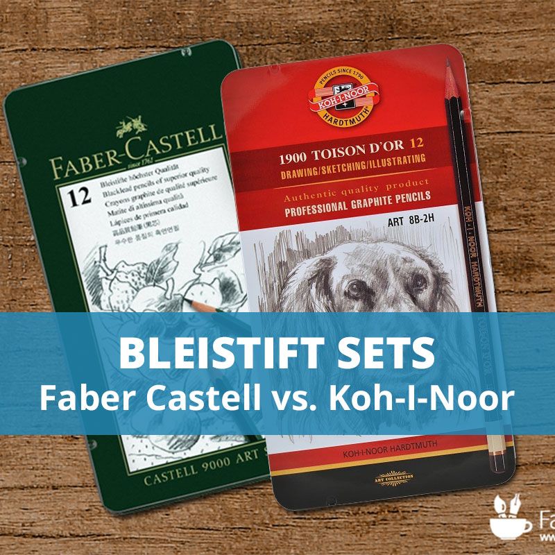 12er-Bleistift-Art-Set im Vergleich. Faber Castell vs. Koh-I-Noor