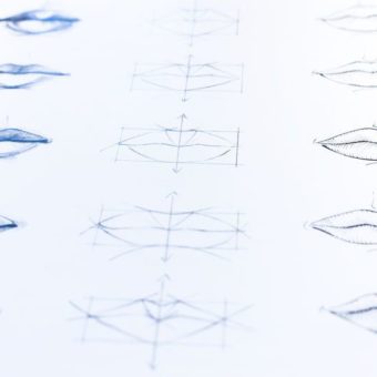 Verschiedene Münder als Zeichnung