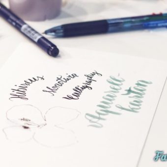 Tombow & Fudenosuke im Test auf Aquarellpapier