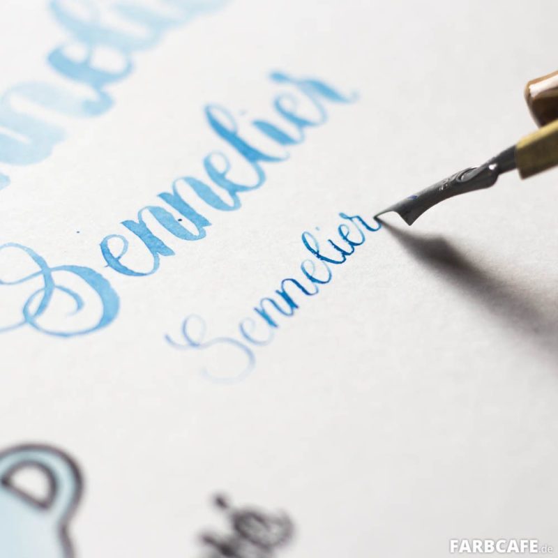 Sennelier Aquarellfarben mit Feder