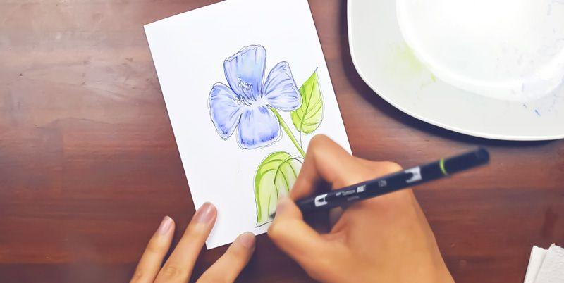 Details in den Blättern