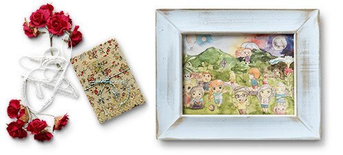 Wimmelbild aus Aquarell und Tusche