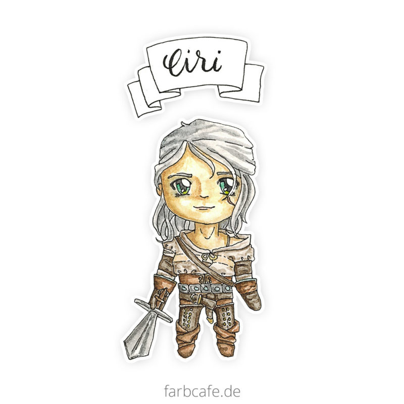 Timelapse Speedpainting Cirilla The Witcher 3 Wild Hunt