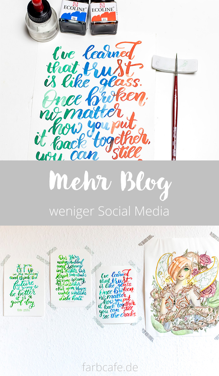 Mehr Blog, weniger Social Media