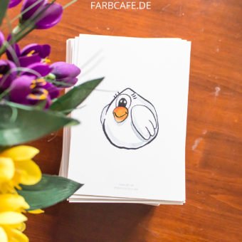 Du dickes Huhn - Postkarte