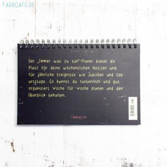 "Immer was zu tun" Tischplaner DinA5 ohne Kalendarium