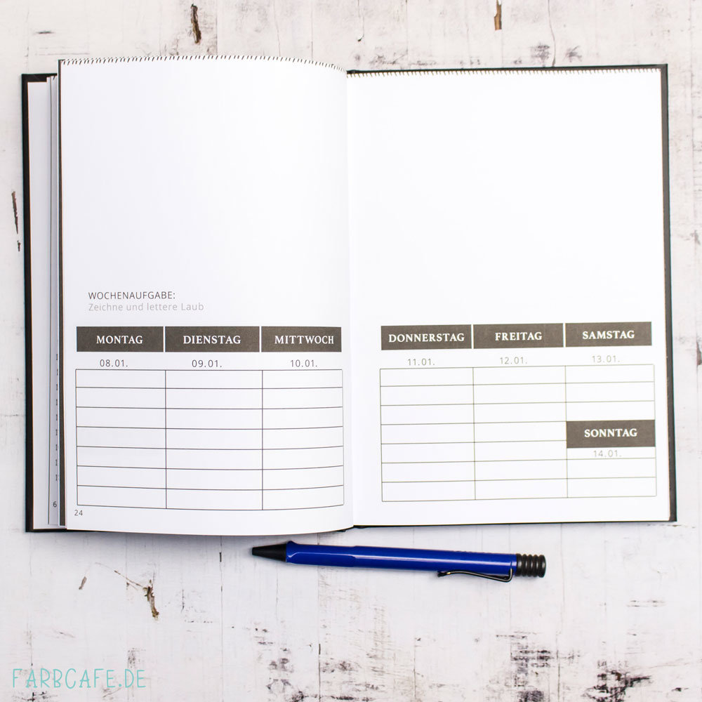 Kreativkalender 2018 von FarbCafé Din A5 Hardcover