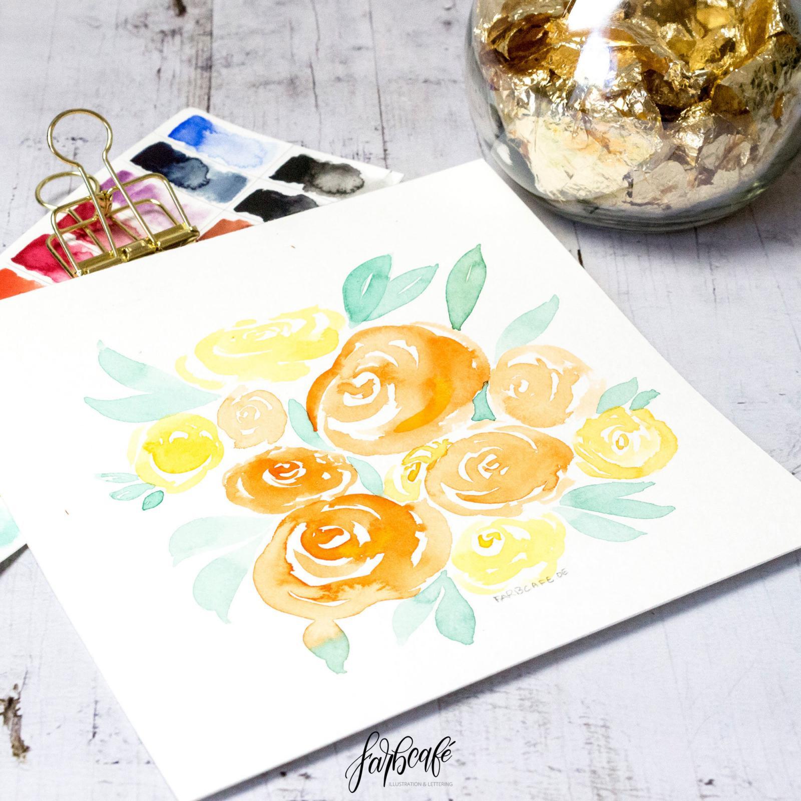  Aquarell Blumen malen leicht gemacht • Die größte Anleitung im Netz Motiv 