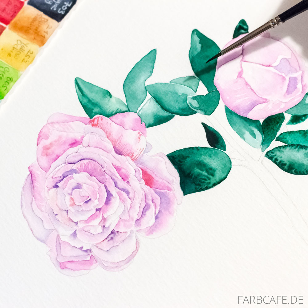 Aquarell Blumen malen leicht gemacht • Die größte Anleitung im Netz
