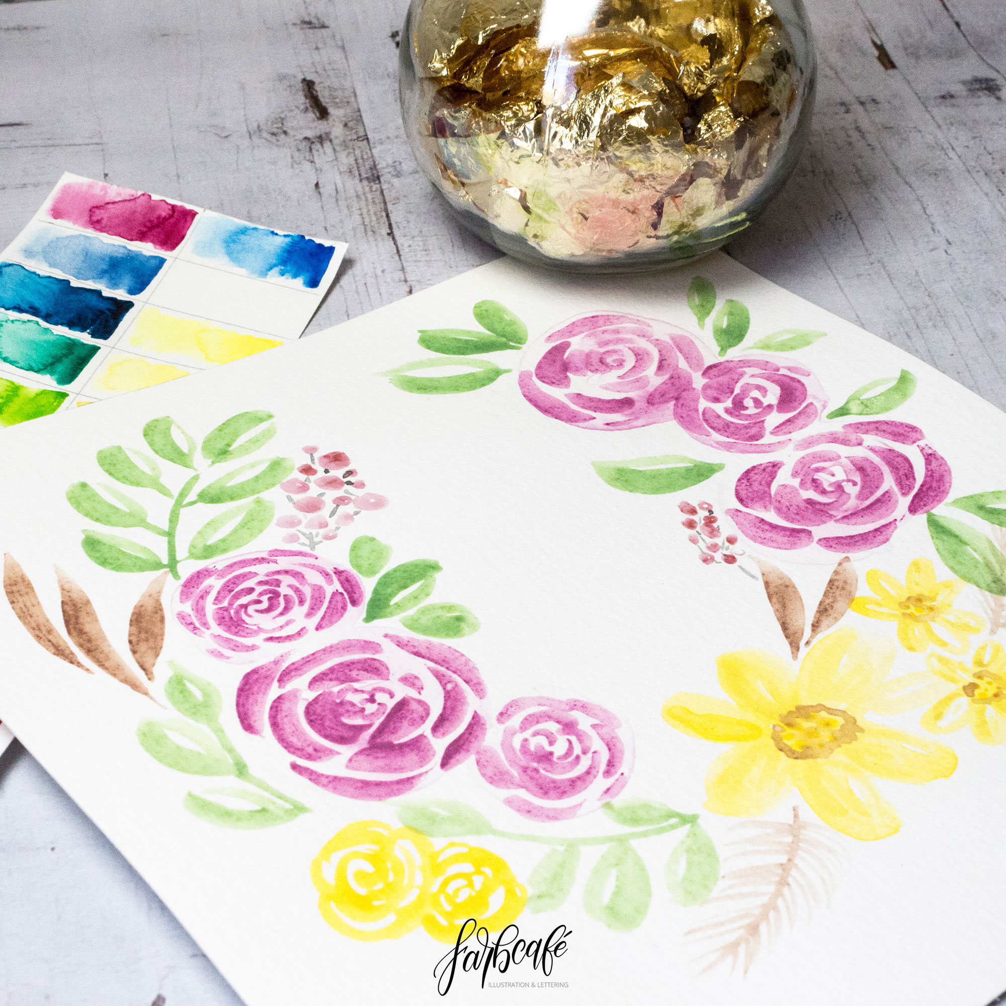 Aquarell Blumen malen leicht gemacht • Die größte Anleitung im Netz