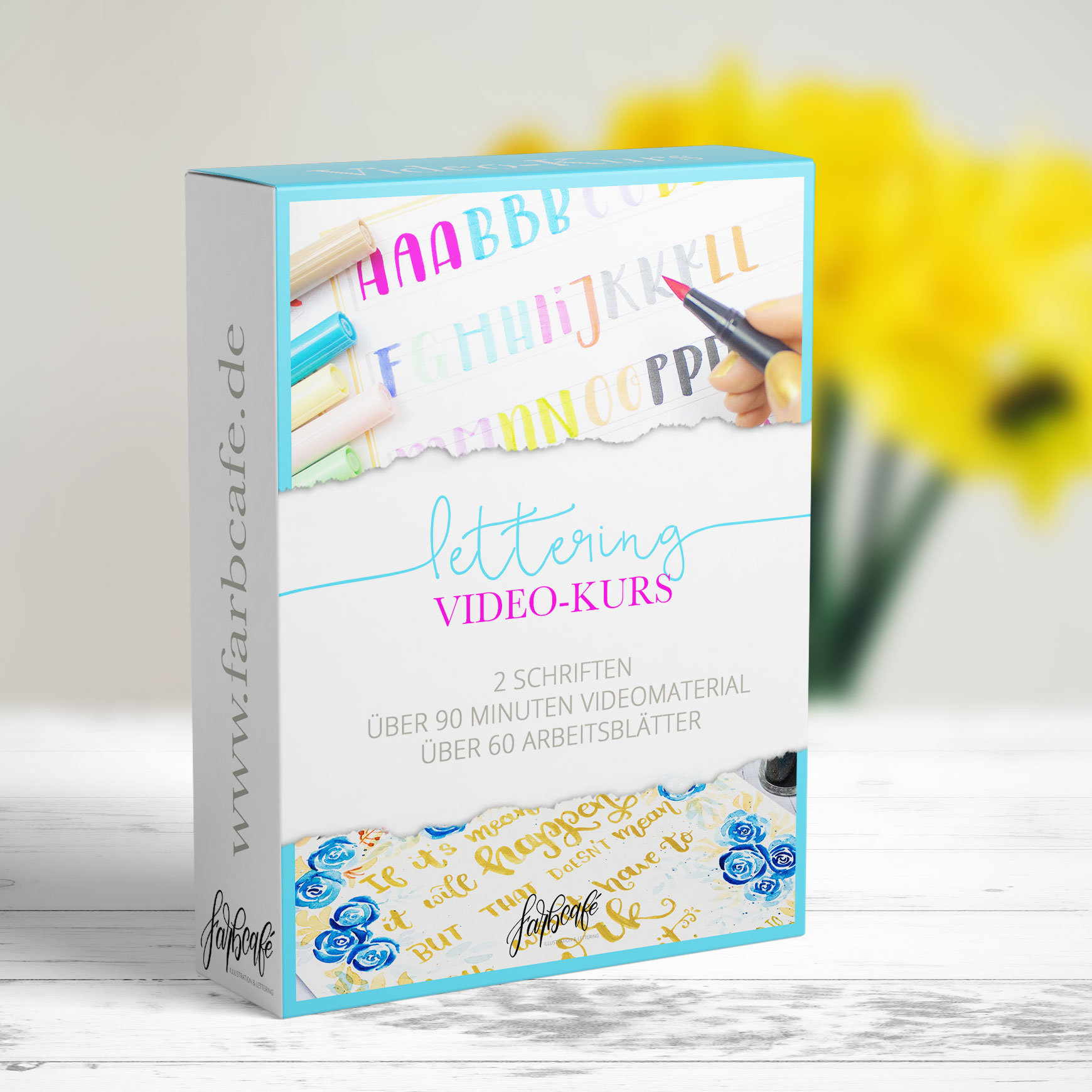 Brush Lettering Videokurs Vorschaubild - Dein Handlettering Workshop zuhause