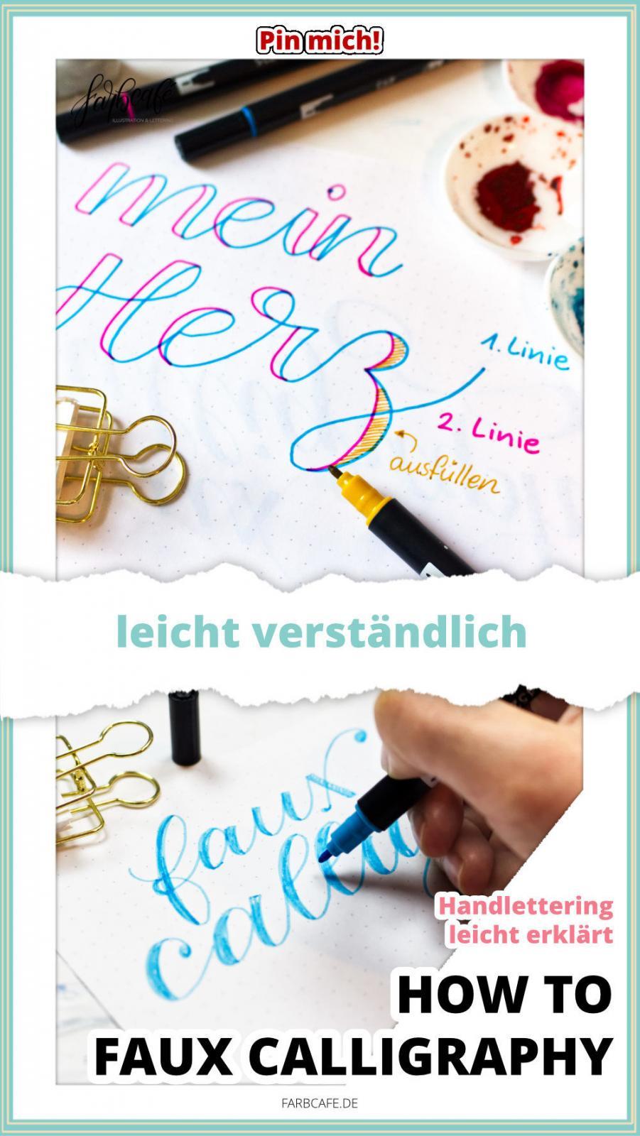 Faux Calligraphy leicht erklärt #handlettering